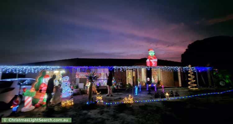 Christmas Light display at 2 Noetia Court, Heathridge