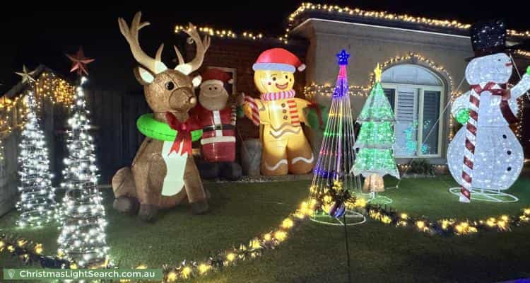 Christmas Light display at 15 Birchgrove Way, Taylors Hill