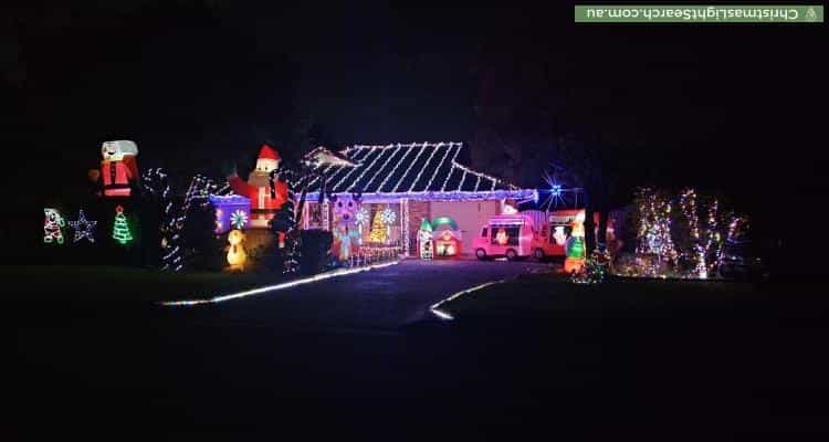 Christmas Light display at 82 Judith Drive, North Nowra