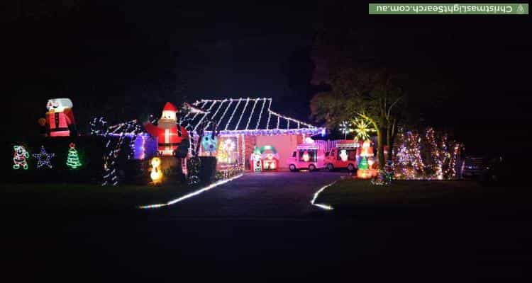 Christmas Light display at 82 Judith Drive, North Nowra