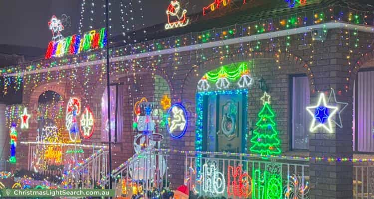 Christmas Light display at  Kemp Street, Mortdale