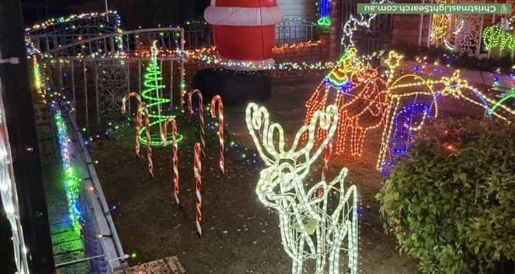 Christmas Light display at  Kemp Street, Mortdale