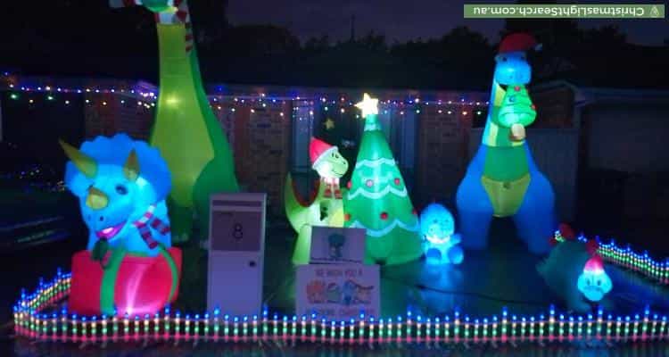 Christmas Light display at 8 Bella Court, Morphett Vale