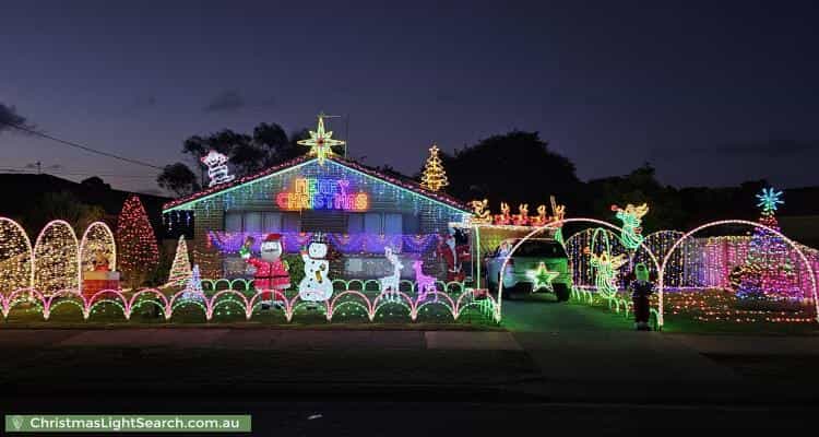 Christmas Light display at 83 Korumburra Road, Wonthaggi
