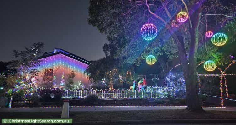 Christmas Light display at 5 Raheen Court, Vermont South