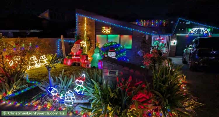 Christmas Light display at 8 Raheen Court, Vermont South