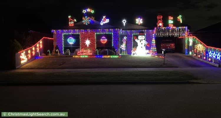 Christmas Light display at 5 Daphne Way, Cranbourne North