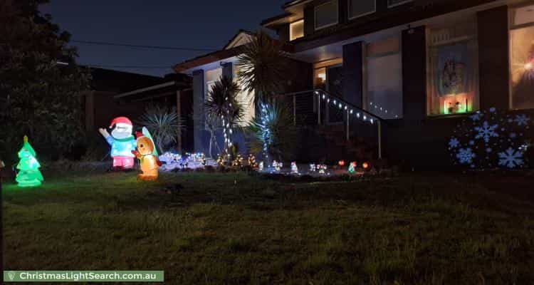 Christmas Light display at  Chapel Street, Glen Waverley