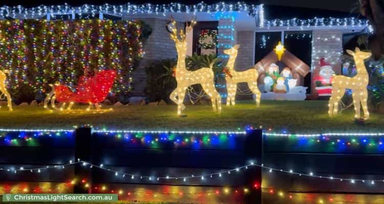 Christmas Light display at 17 Captain Cook Close, Arundel