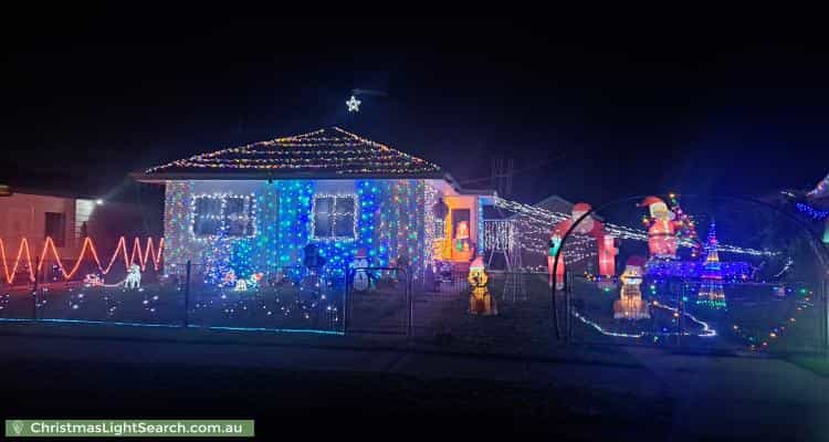 Christmas Light display at 12 Mary Street, Berridale