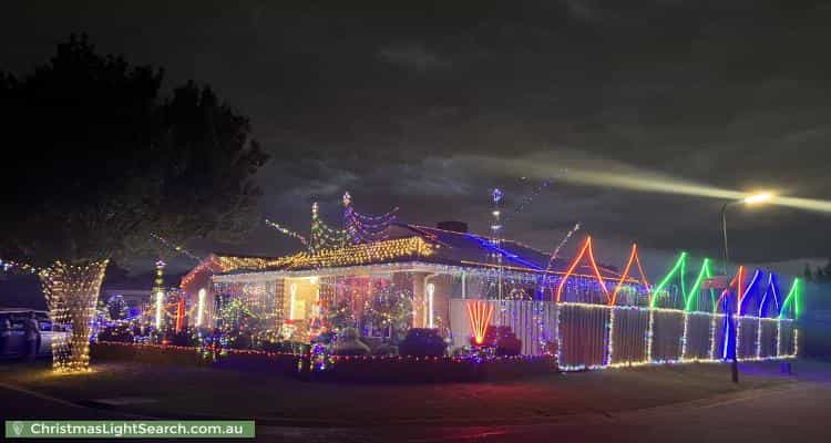 Christmas Light display at 2 Hammond Place, Roxburgh Park