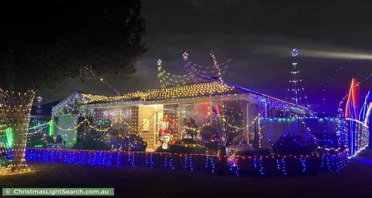 Christmas Light display at 2 Hammond Place, Roxburgh Park