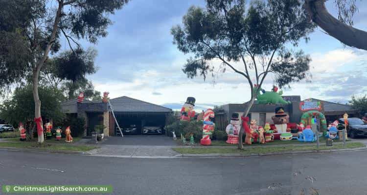Christmas Light display at 3 Frewin Street, Epping