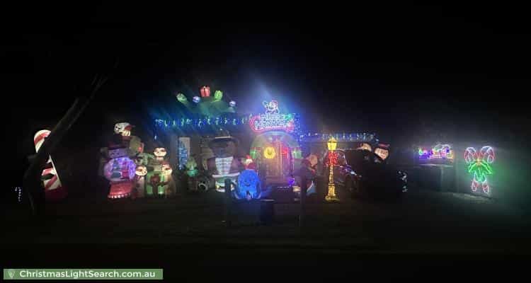 Christmas Light display at 3 Frewin Street, Epping