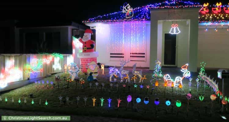 Christmas Light display at 14A Fulton Street, Gilles Plains