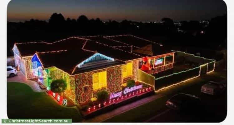 Christmas Light display at 14 Atlanta Close, Mill Park