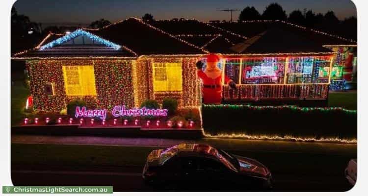 Christmas Light display at 14 Atlanta Close, Mill Park
