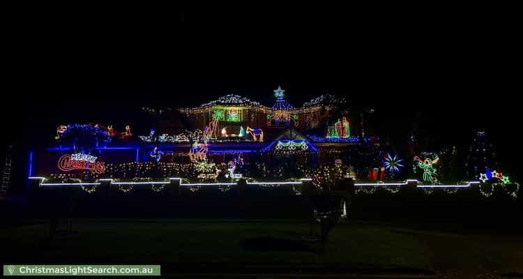 Christmas Light display at 4 Hall Road, Hornsby