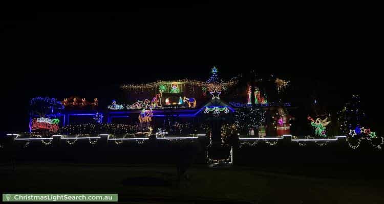 Christmas Light display at 4 Hall Road, Hornsby