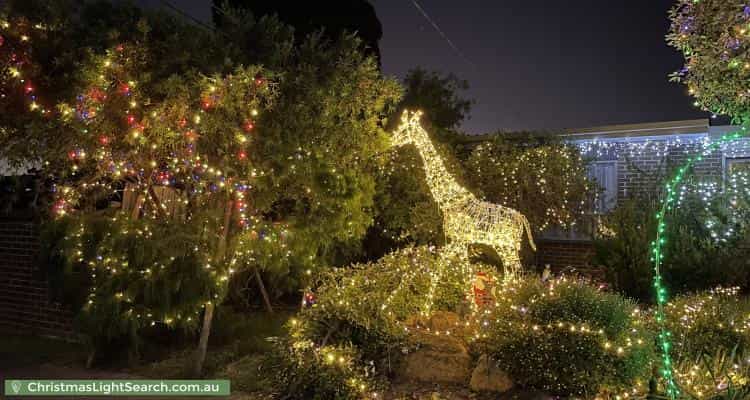 Christmas Light display at 9 Otira Road, Knoxfield