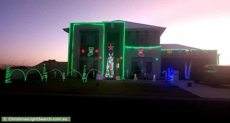 Christmas Light display at 7 Flagtail Outlook, Yanchep