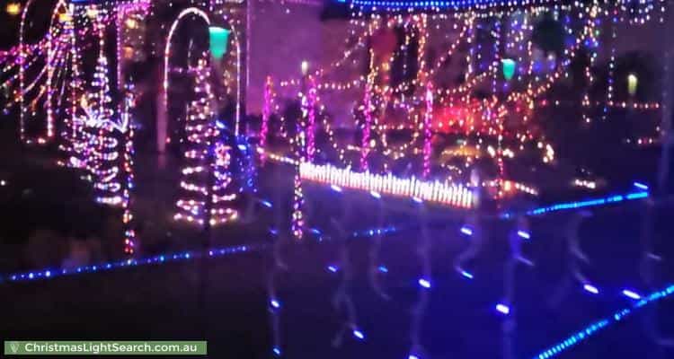 Christmas Light display at 20 Berghofer Street, Rockville