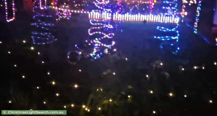 Christmas Light display at 20 Berghofer Street, Rockville