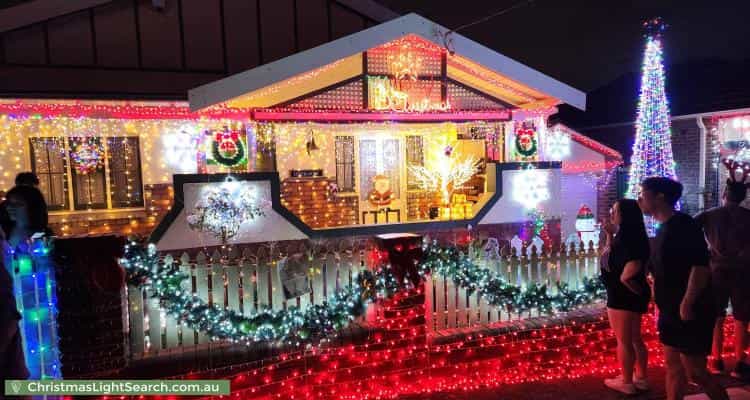 Christmas Light display at  Second Street, Ashbury