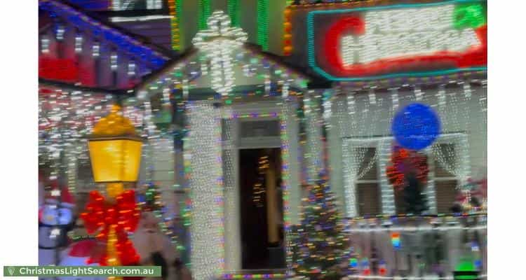 Christmas Light display at 5 Molesworth Street, Coburg