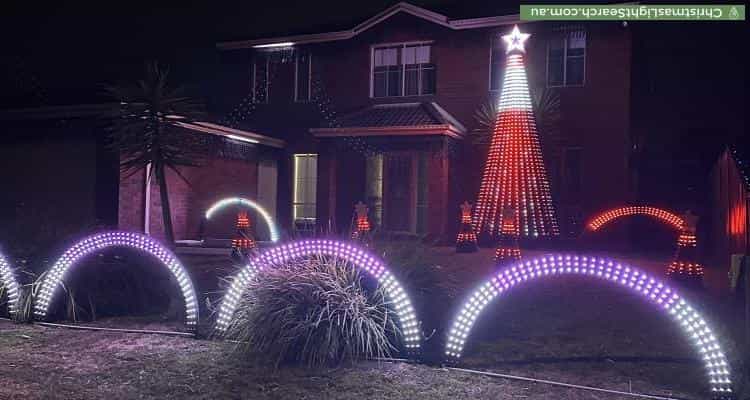 Christmas Light display at 42 Banyalla Drive, Cranbourne West