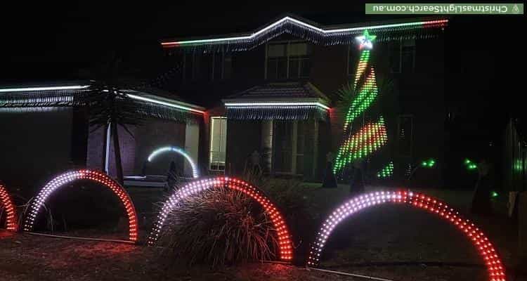 Christmas Light display at 42 Banyalla Drive, Cranbourne West