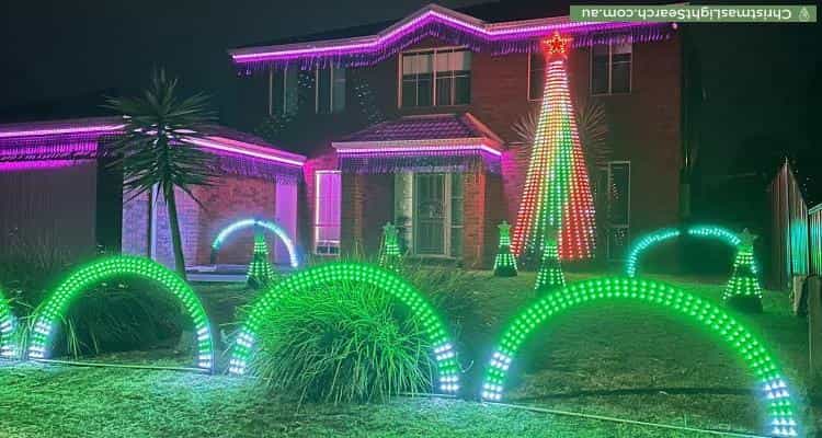 Christmas Light display at 42 Banyalla Drive, Cranbourne West