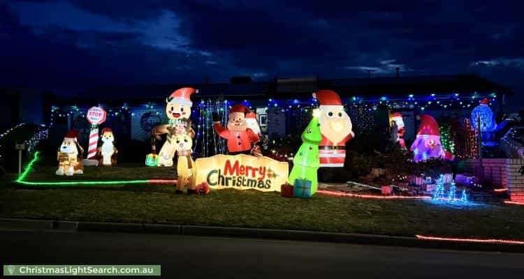 Christmas Light display at 4 Cave Court, Morphett Vale
