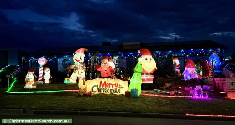 Christmas Light display at 4 Cave Court, Morphett Vale