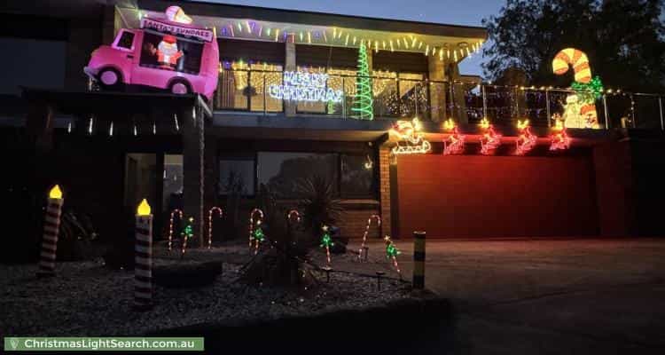 Christmas Light display at 27 Hillsyde Parade, Strathmore