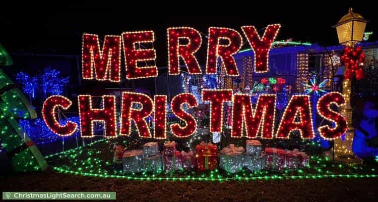 Christmas Light display at 9 Trezise Place, Quakers Hill