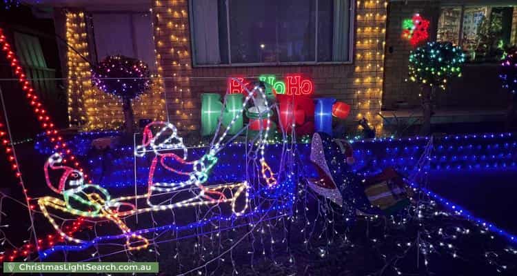 Christmas Light display at 9 Trezise Place, Quakers Hill