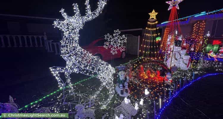 Christmas Light display at 9 Trezise Place, Quakers Hill