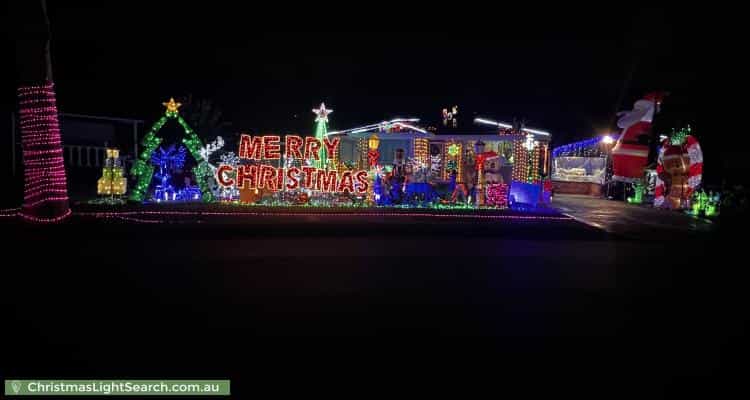 Christmas Light display at 9 Trezise Place, Quakers Hill