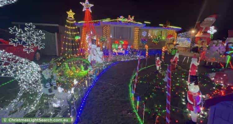 Christmas Light display at 9 Trezise Place, Quakers Hill