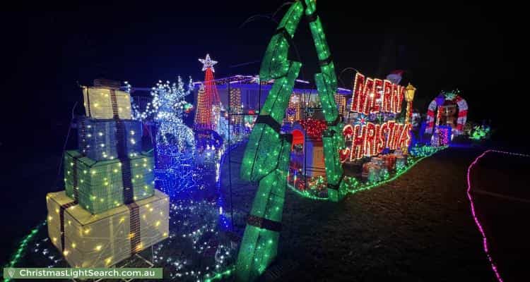 Christmas Light display at 9 Trezise Place, Quakers Hill