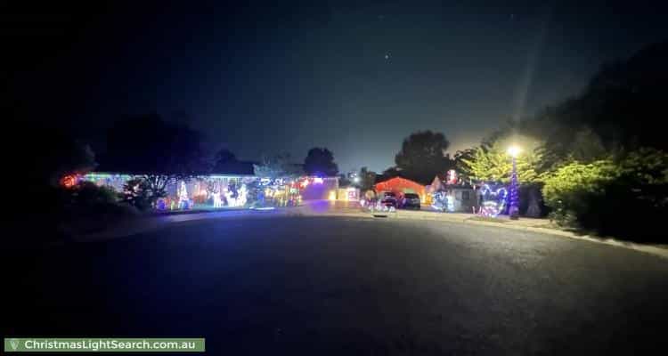 Christmas Light display at 5 Anningie Place, Hawker