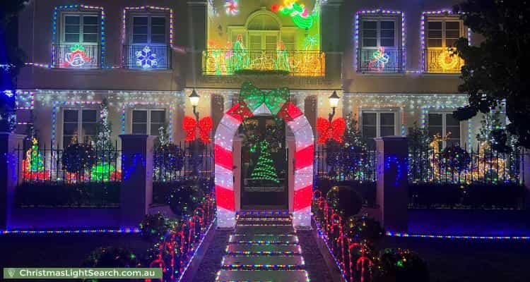Christmas Light display at 22 Sandpiper Drive, Taylors Lakes