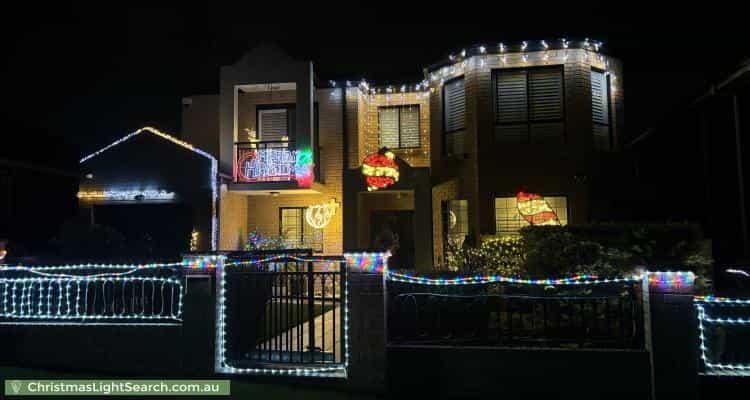Christmas Light display at  Hillcrest Avenue, Greenacre