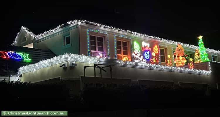 Christmas Light display at 22 Sandpiper Drive, Taylors Lakes