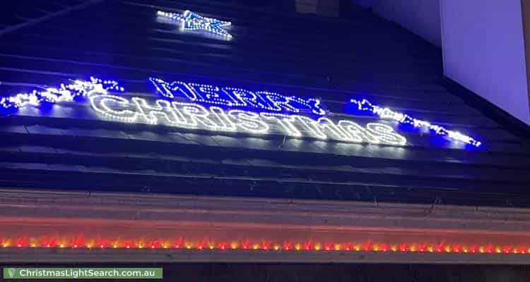 Christmas Light display at 22 Sandpiper Drive, Taylors Lakes