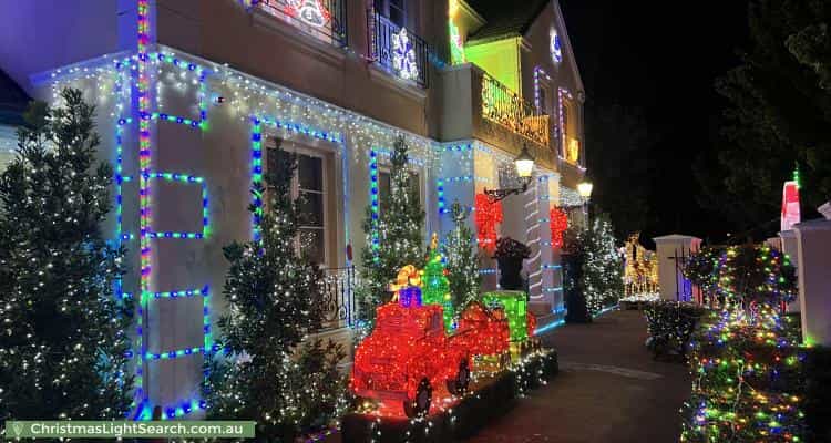 Christmas Light display at 22 Sandpiper Drive, Taylors Lakes