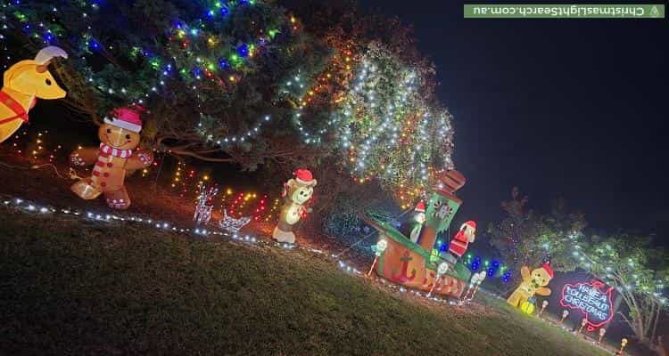 Christmas Light display at 539 Stowport Road, Stowport
