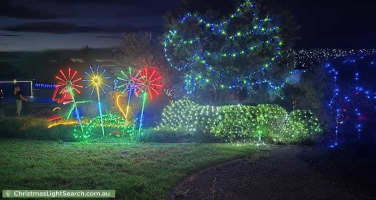 Christmas Light display at 1 Ina Gregory Circuit, Conder