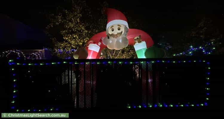 Christmas Light display at 2 Collegian Avenue, Strathmore